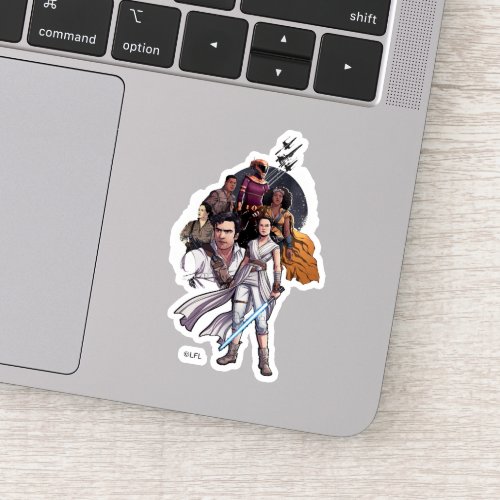 The Resistance Fighters Illustration Sticker