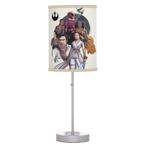 The Resistance Fighters Illustration Table Lamp