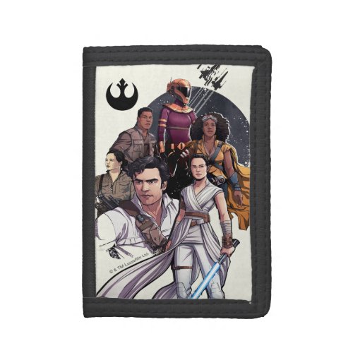 The Resistance Fighters Illustration Trifold Wallet