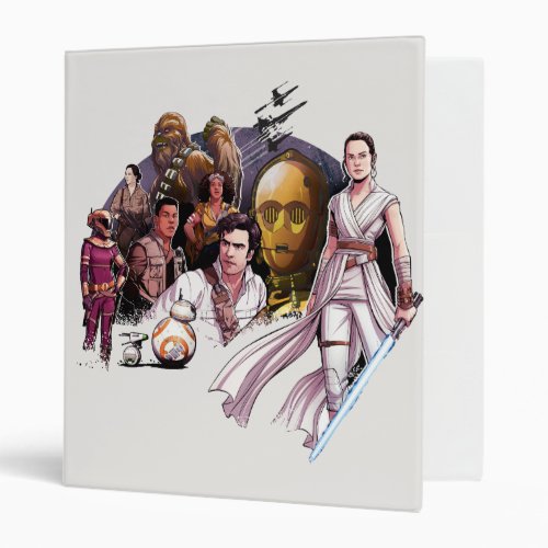 The Resistance Illustrated Collage 3 Ring Binder