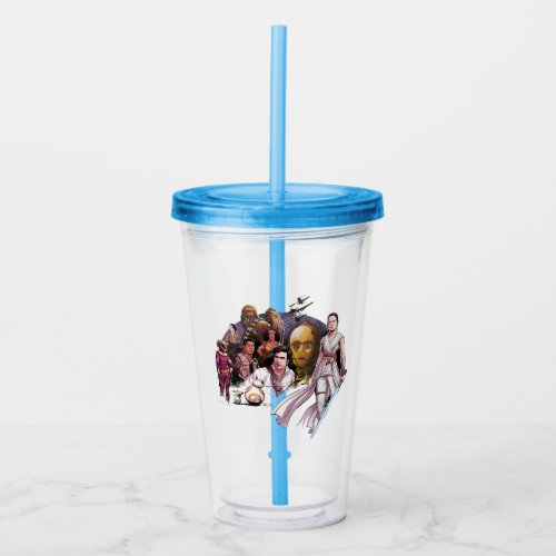 The Resistance Illustrated Collage Acrylic Tumbler