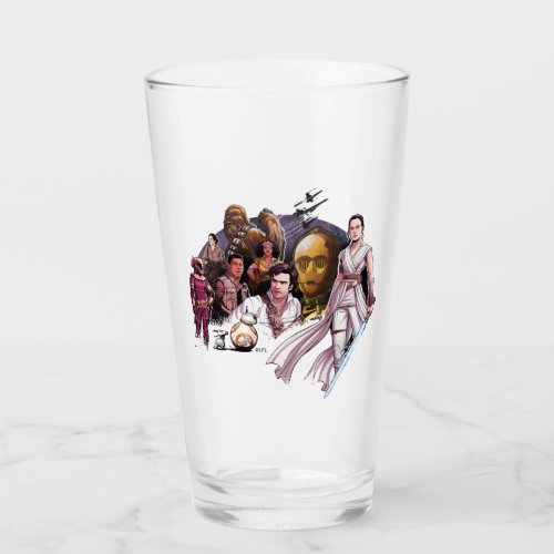 The Resistance Illustrated Collage Glass