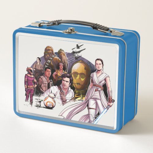 The Resistance Illustrated Collage Metal Lunch Box
