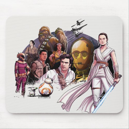 The Resistance Illustrated Collage Mouse Pad