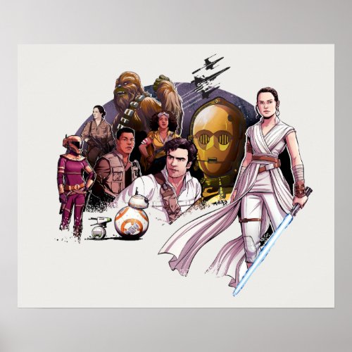 The Resistance Illustrated Collage Poster