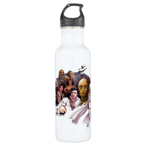 The Resistance Illustrated Collage Stainless Steel Water Bottle