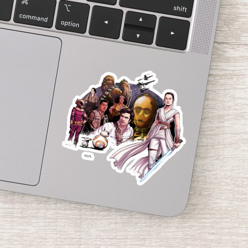 The Resistance Illustrated Collage Sticker