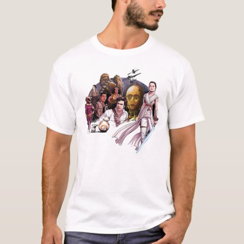 The Resistance Illustrated Collage T_Shirt