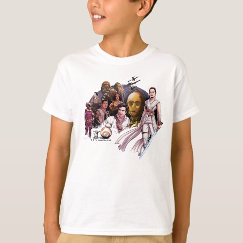 The Resistance Illustrated Collage T_Shirt