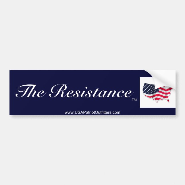 The Resistance is America Bumper Sticker (Front)