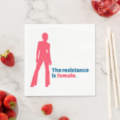 The resistance is female. napkins (Insitu)