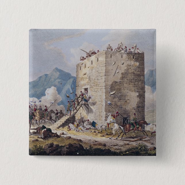 The Resistance of Forty Greek Rebels Button (Front)