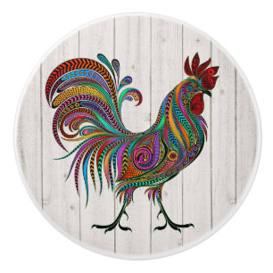 The Resplendent Rooster Drawer / Cabinet Knobs