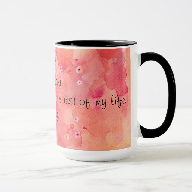 The Rest of My Life Laughing 15 oz Ringer Mug (Right)