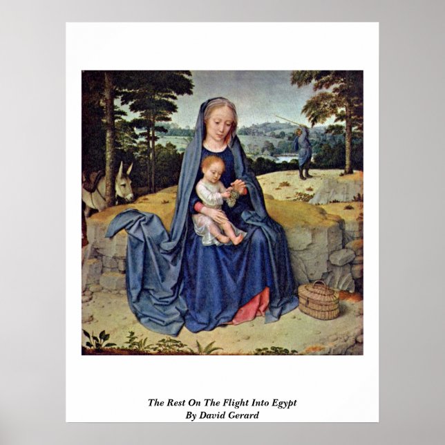 The Rest On The Flight Into Egypt By David Gerard Poster (Front)
