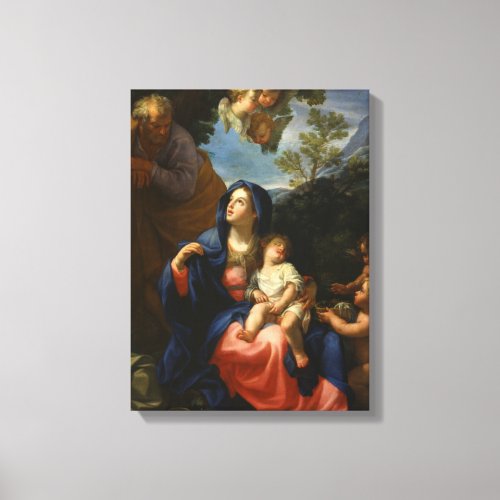 The Rest on the Flight into Egypt Canvas Print