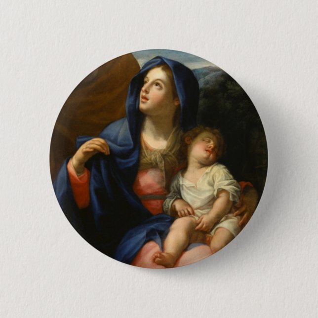 The Rest on the Flight into Egypt Pinback Button (Front)
