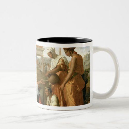 The Rest on the Flight into Egypt Two_Tone Coffee Mug