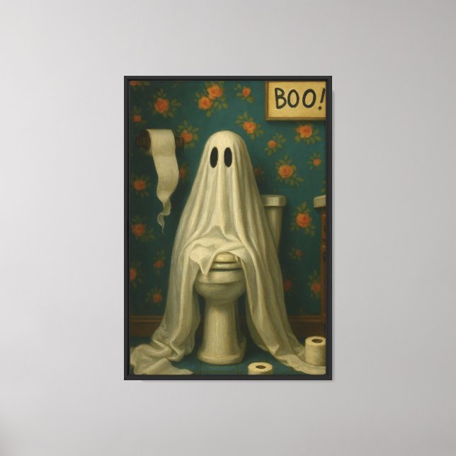 The Restroom Phantom Canvas Print (Front)