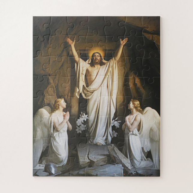 The Resurrection by Carl Bloch, Religious Art Jigsaw Puzzle (Vertical)
