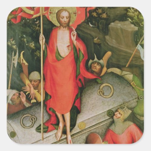 The Resurrection c1380 Square Sticker