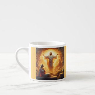 The Resurrection Light: Jesus Christ Rises Espresso Cup
