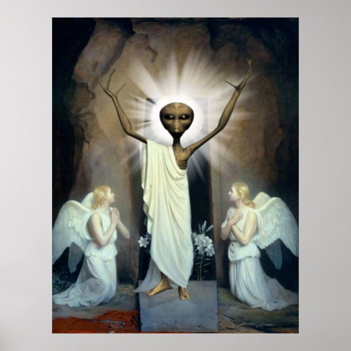 The Resurrection of Alien Jesus Print