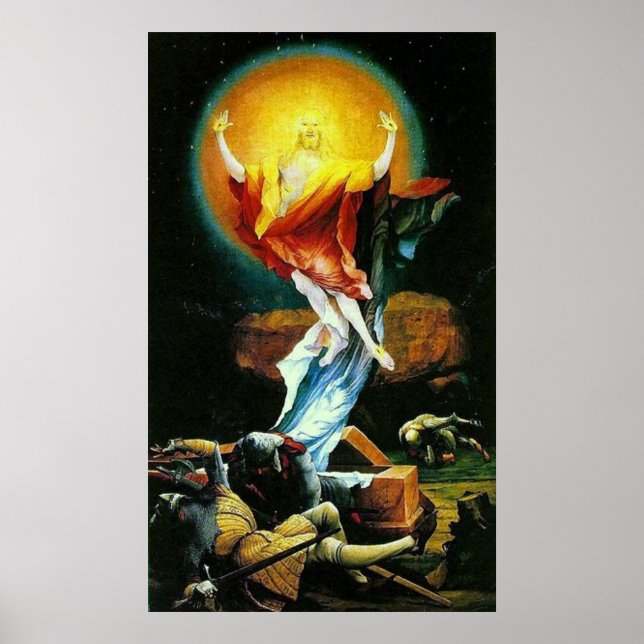 The Resurrection of Christ by Grunewald Poster (Front)