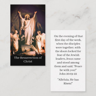 The Resurrection of Christ Easter Prayer Card