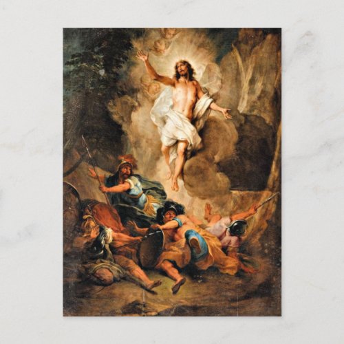 The Resurrection of Christ fine art painting Postcard