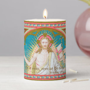 The Resurrection of Christ Jesus (Detail; SAU 041) Pillar Candle