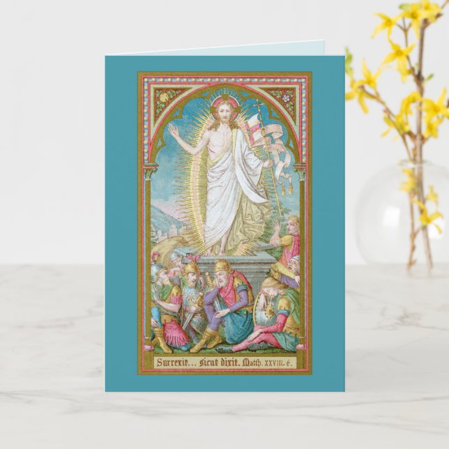 The Resurrection of Christ Jesus (SAU 041) Card (Yellow Flower)