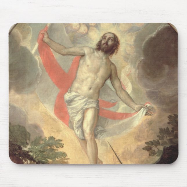 The Resurrection of Christ (oil on canvas) Mouse Pad (Front)