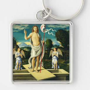 The Resurrection of Jesus by Girolamo da Santacroc Keychain