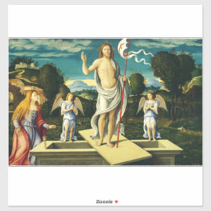 The Resurrection of Jesus by Girolamo da Santacroc Sticker