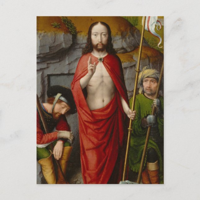 The Resurrection, with the Pilgrims of Emmaus Postcard (Front)