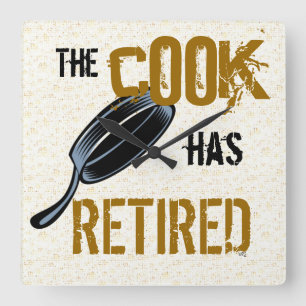 The Retired Cook Wall Clock