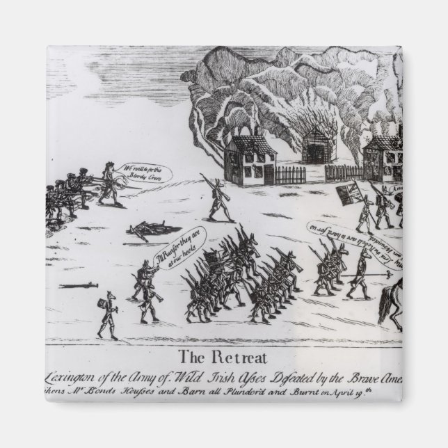 The Retreat, published 1775 Magnet (Front)