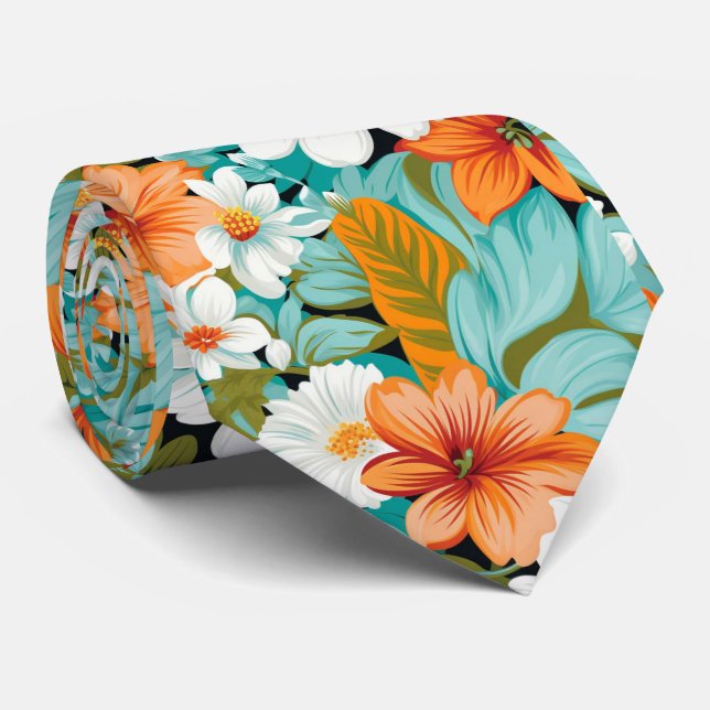 The Retro Hawaiian Tie (Rolled)