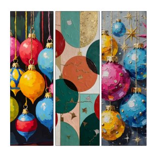 The Retro Holiday Collection: Mid-Century Modern Triptych