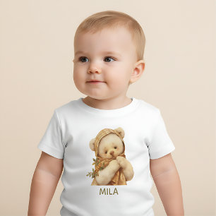 The Retro Teddy Bear Baby Shirt