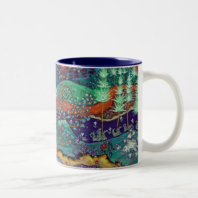 "The Return" Blue Interior Two-Tone Coffee Mug (Right)
