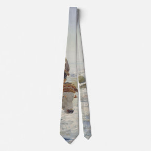 The Return from Fishing Classical Masterpiece Art Neck Tie