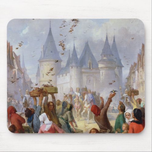 The Return of St Louis  and Blanche of Castille Mouse Pad