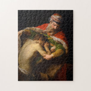 The Return of the Prodigal Son, 1773 by Pompeo Bat Jigsaw Puzzle