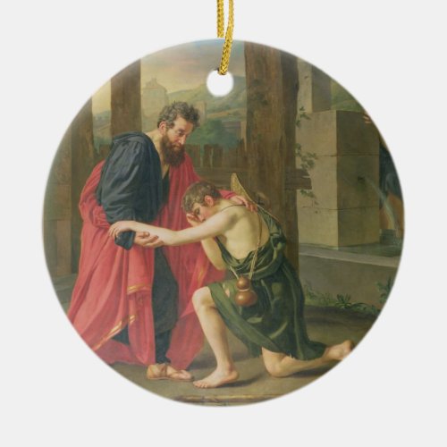 The Return of the Prodigal Son 1823 oil in canva Ceramic Ornament