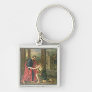 The Return of the Prodigal Son, 1823 (oil in canva Keychain