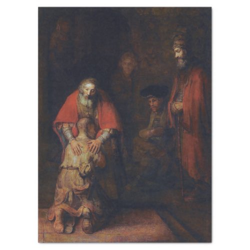THE RETURN OF THE PRODIGAL SON _ REMBRANDT TISSUE PAPER