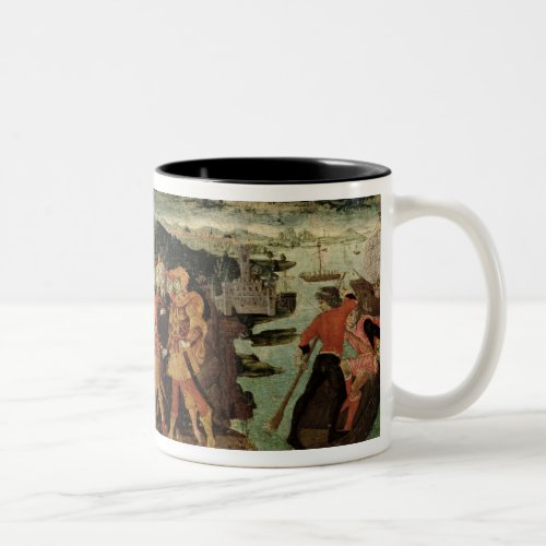 The Return of Ulysses cassone panel Sienese Two_Tone Coffee Mug