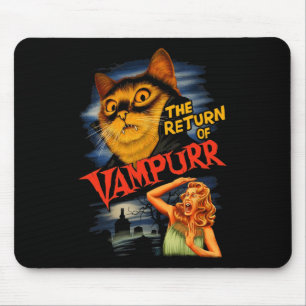 The Return Of Vampurr Funny Cat  Mouse Pad